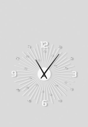 Часы настенные OST Flash W 60 см. Цвет: белый