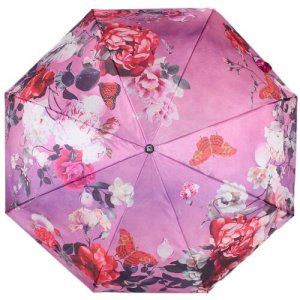 Мини-зонт , розовый, красный FLIORAJ. Цвет: розовый