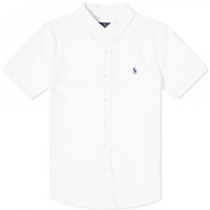 Рубашка Short Sleeve Pique Button Down Shirt Polo Ralph Lauren