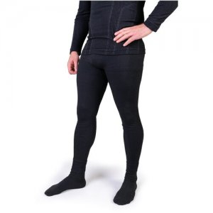 Термобелье кальсоны (штаны) мужские с шерстью мериноса Brubeck. Цвет: черный