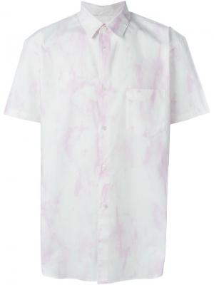 Рубашка с короткими рукавами Comme Des Garçons Shirt. Цвет: розовый и фиолетовый