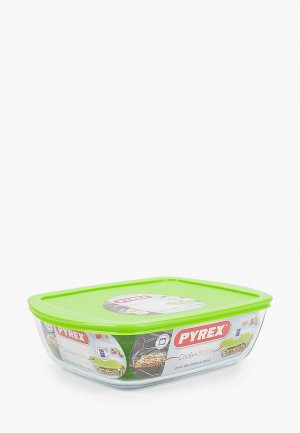 Форма для выпекания Pyrex с крышкой Cook & Store 28х20x8 см 2,5 л. Цвет: прозрачный