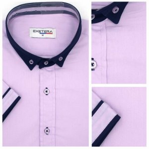 Рубашка , размер M, фиолетовый Exetera. Цвет: фиолетовый