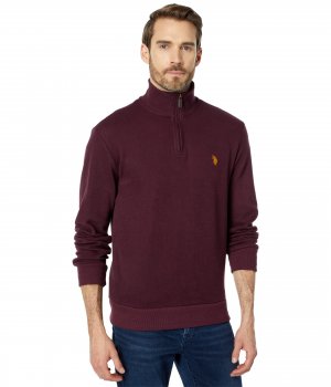 Пуловер U.S. POLO ASSN., Long Sleeve 1/4 Zip Flatback Assn.