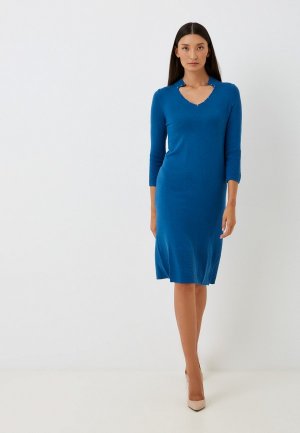 Платье Ancora Collection. Цвет: синий