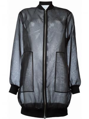 Прозрачная куртка Wanda Nylon. Цвет: чёрный