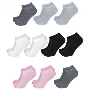 Носки , 10 пар, уп., размер 38-40, розовый, белый, серый, черный, мультиколор Tuosite. Цвет: розовый/белый/черный/серый