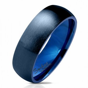 Кольцо обручальное , размер 16.5, синий Spikes. Цвет: синий