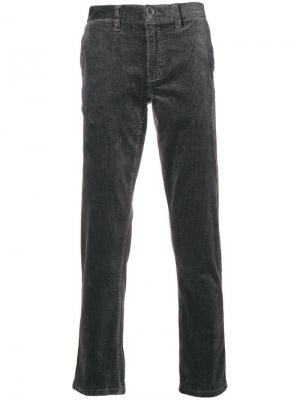 Вельветовые укороченные брюки Sun 68. Цвет: серый