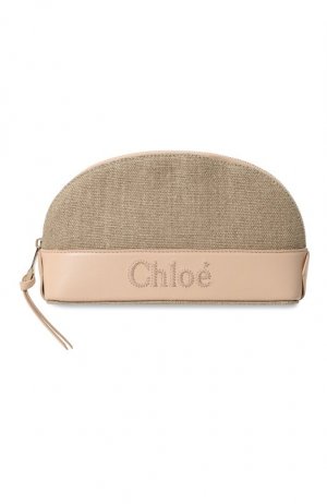 Текстильная косметичка Chloe Sense Chloé. Цвет: бежевый