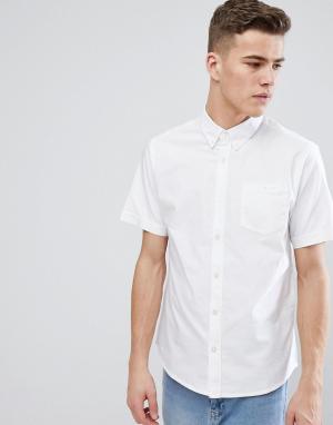 Базовая оксфордская рубашка с короткими рукавами -Белый D-Struct