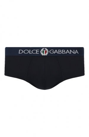 Хлопковые хипсы Dolce & Gabbana. Цвет: синий