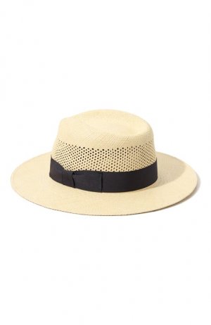 Соломенная шляпа Sartorio. Цвет: кремовый