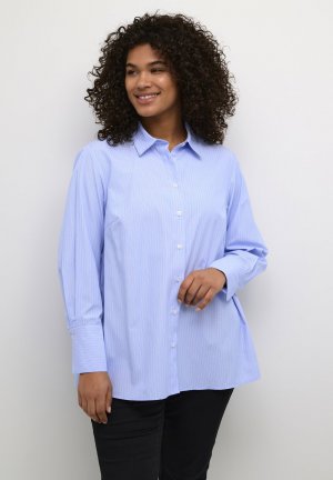Блузка-рубашка EMMI , цвет blue white stripe Kaffe Curve