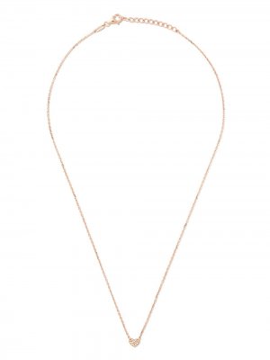 Цепочка на шею Miami Heart из розового золота с бриллиантами AS29. Цвет: золотистый