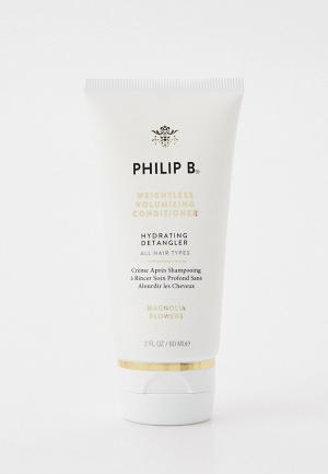 Кондиционер для волос Philip B. объема, Weightless Volumizing Conditioner, 60 мл. Цвет: прозрачный