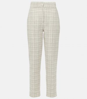 Украшенные твидовые брюки , белый Elie Saab
