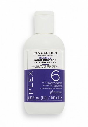 Крем для укладки Revolution Haircare Blonde Plex 6 Bond Restore Styling Cream, 100 мл. Цвет: прозрачный