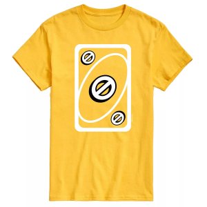 Мужская желтая футболка UNO Skip Card Mattel