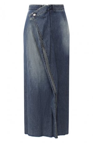 Джинсовая юбка Mm6. Цвет: синий