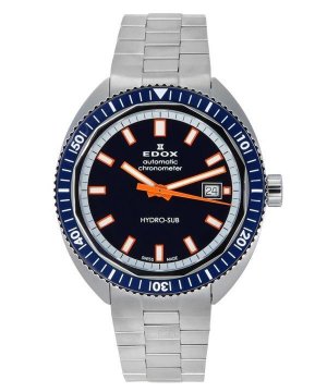 Мужские часы Hydro-Sub автоматический хронометр ограниченной серии с синим циферблатом Diver s 801283BUMBUIO 300M Edox