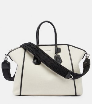 Маленькая спортивная сумка-тоут antigona из парусины , бежевый Givenchy