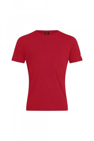 Клубная однотонная футболка , красный Canterbury