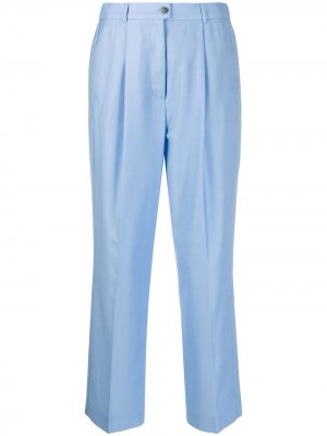 Укороченные брюки строгого кроя Agnona. Цвет: синий