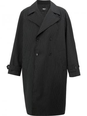 Двубортное пальто Yang Li. Цвет: черный