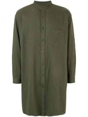 Удлиненная рубашка мешковатого кроя Marka. Цвет: зелёный