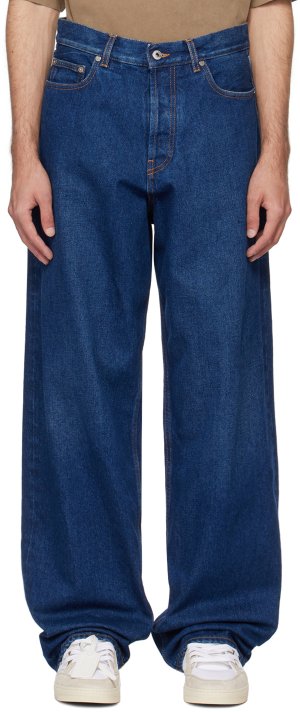 Синие джинсы с вкладками Arr Off-White