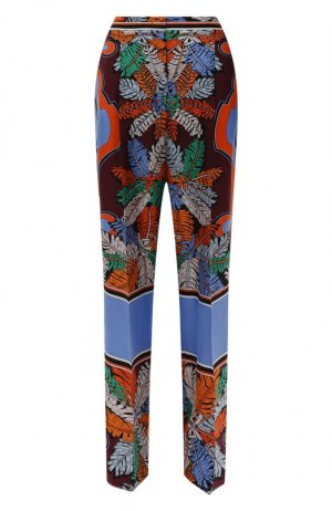 Шелковые брюки Emilio Pucci. Цвет: разноцветный