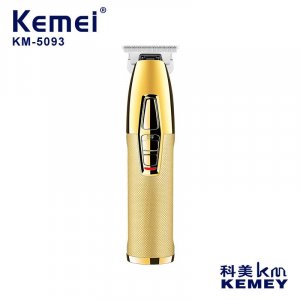 Машинка для стрижки волос с металлическим корпусом, матовая нескользящая USB-машинка быстрой заправкой масляной головкой KM-5093 Kemei