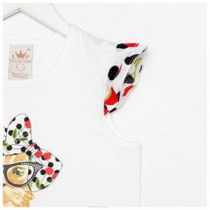 Комплект одежды , футболка и юбка, повседневный стиль, размер 98, белый LP Collection. Цвет: белый/красный