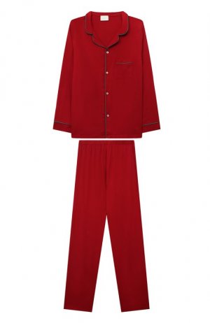 Пижама из вискозы Story Loris. Цвет: красный