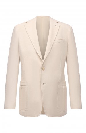 Кашемировый пиджак Ralph Lauren. Цвет: кремовый