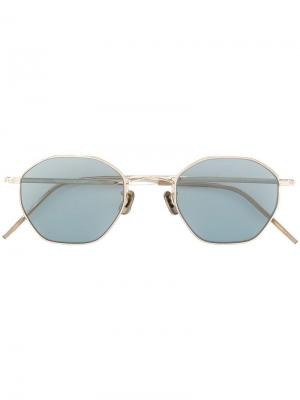 Солнцезащитные очки в тонкой оправе Eyevan7285. Цвет: синий
