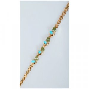 Плетеный браслет , бирюза, нефрит, размер 18 см, зеленый, синий Lotus Jewelry. Цвет: зеленый/синий-зеленый/синий