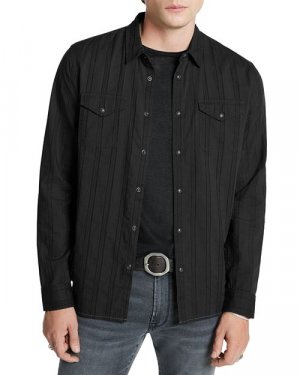 Рубашка на пуговицах обычного кроя Marshal Western , цвет Black John Varvatos