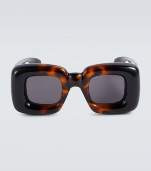 Завышенные квадратные солнцезащитные очки, черный Loewe