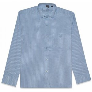 Школьная рубашка , размер 134-140, голубой Tsarevich. Цвет: синий