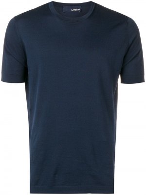 Трикотажная футболка Lardini. Цвет: синий