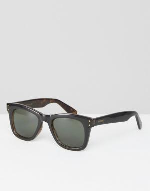 Черные квадратные солнцезащитные очки Allen Komono. Цвет: черный