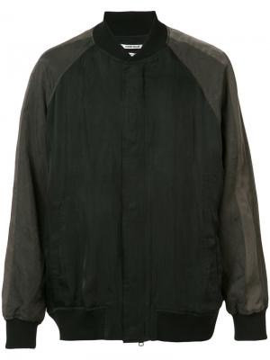 Классическая куртка-бомбер Robert Geller. Цвет: чёрный