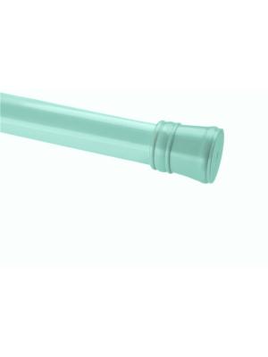 Карниз раздвижной металлический для ванных комнат 137-250см. зелёный NIKLEN. Цвет: зеленый
