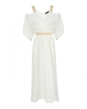 Платье ICONA BY KAOS. Цвет: белый