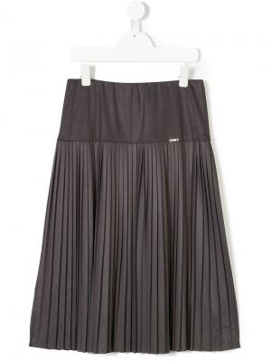 Плиссированная юбка Liu Jo Kids. Цвет: серый
