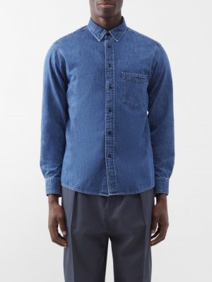 Джинсовая рубашка lako с накладными карманами , синий Isabel Marant