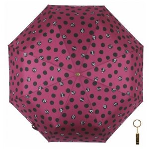 Зонт , фиолетовый, черный FLIORAJ. Цвет: фиолетовый/черный