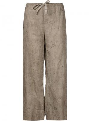 Широкие брюки Dosa. Цвет: коричневый